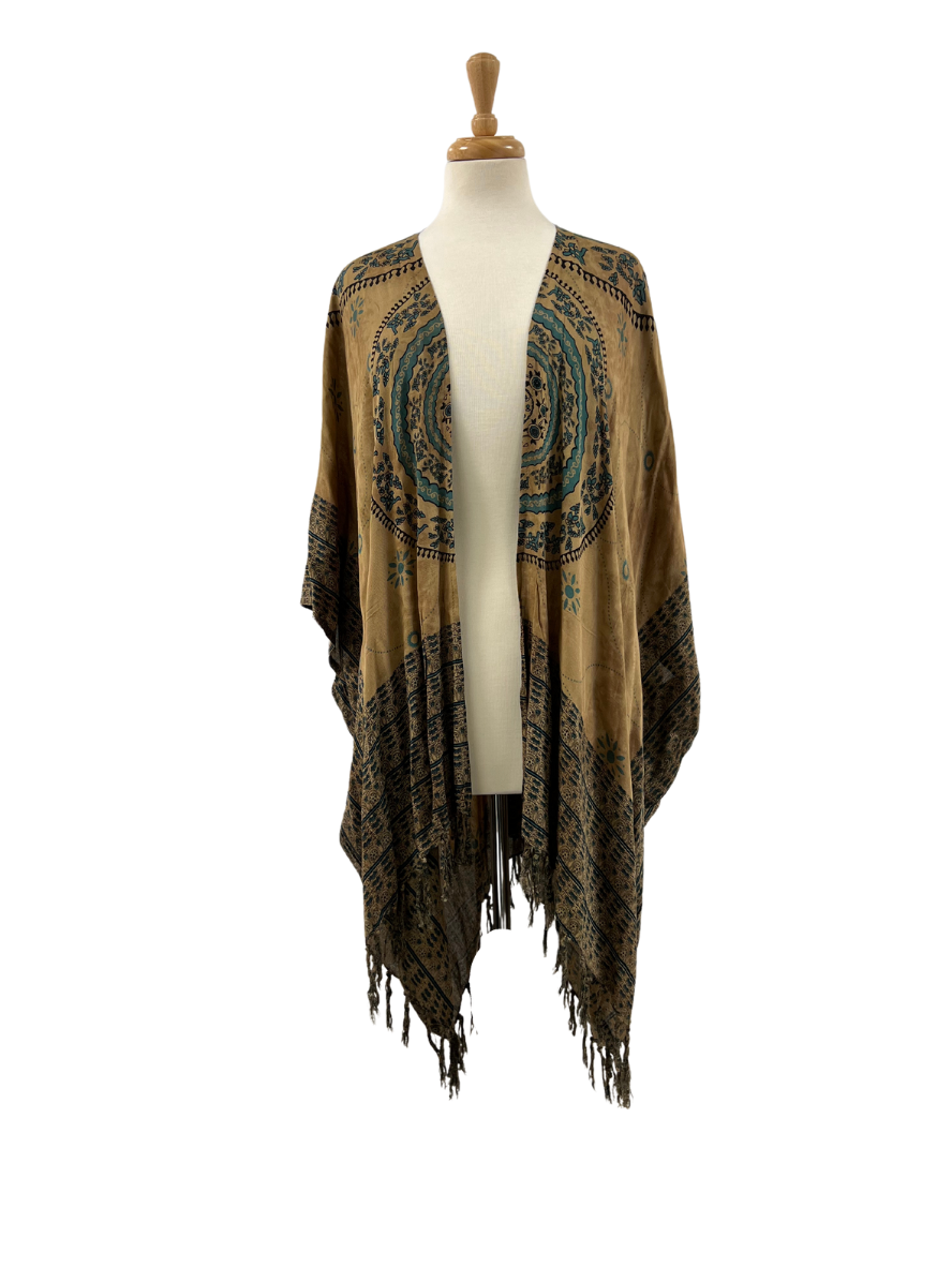 Mandala Fringe Kimono