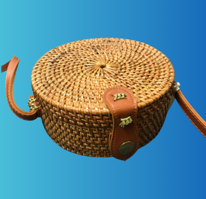 Woven Round Sling Bag